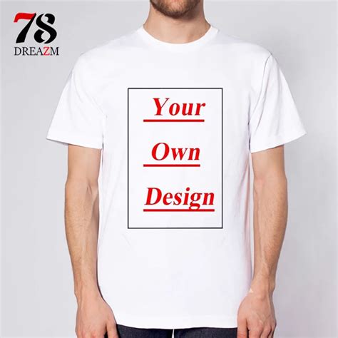 Own Custom Printed T Shirts Men Your Own Design Logo T Shirt High