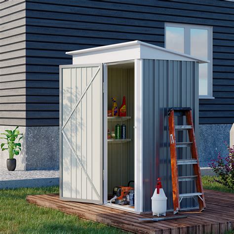 Outsunny 5 ft. W x 3 ft. D Metal Lean-To Storage Shed & Reviews | Wayfair