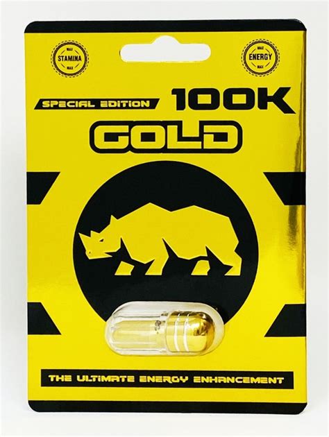 Gold Rhino 100k Male Enhancement Pill