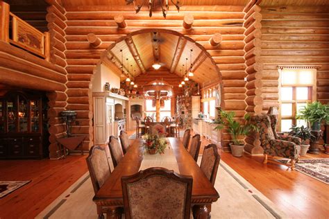 Dream Log Home Dining Room House Styles Interior Design Log Homes