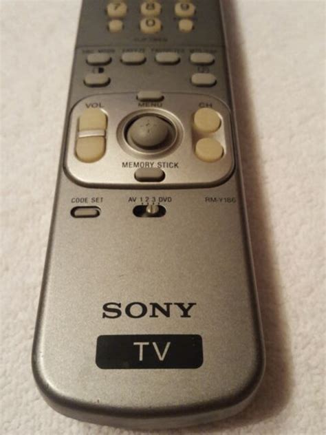 Factory Original Sony Rm Y186 Wega Trinitron Tv Remote Control Ebay