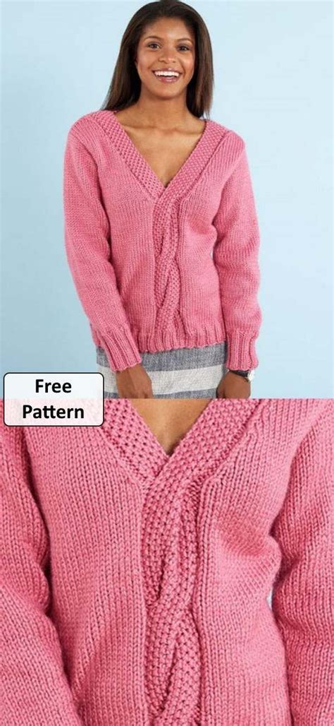 10 Womens Cable Knit Sweater Patterns Free To Download Cable Knit