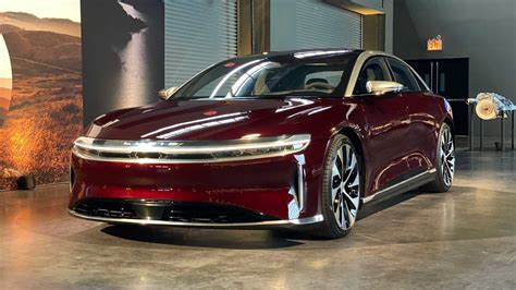 Lucid Air Shows Off Bold Zenith Red Color Option In Nyc Cars Insiders