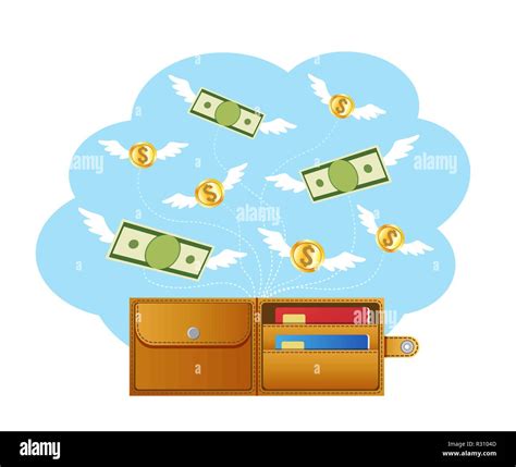 Wallet Money Flying Hi Res Stock Photography And Images Alamy