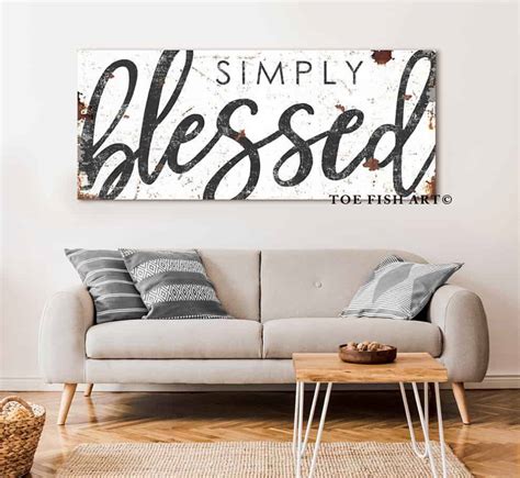 Simply Blessed Sign Toefishart