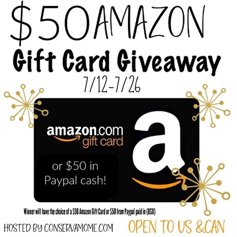 Enter To Win The Amazon Gift Card Giveaway