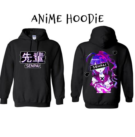 Anime Senpai Hoodie Sweatshirt Harajuku Aesthetic