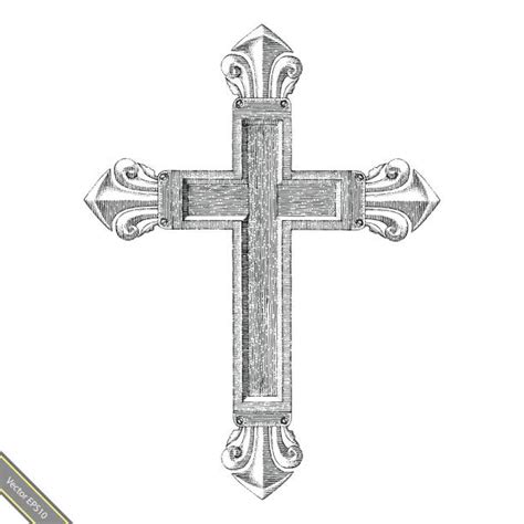Dessin De Croix Catholique Dessin Croix Catholique Vectoriels Et