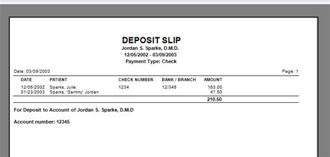 In this situation, i would end up with multiple receipts because they willl be considered seperate deposits. Reports - Deposit Slip