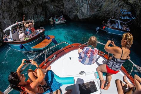 sorrento coast capri and blue grotto boat tour fun and swim half day tour