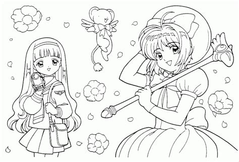 Printable Cardcaptor Sakura Coloring Pages Try To Color Anime