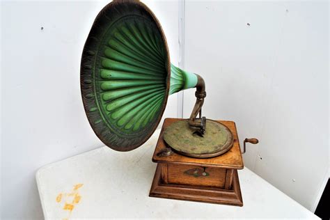 Horn Gramophone Record Player For Sale