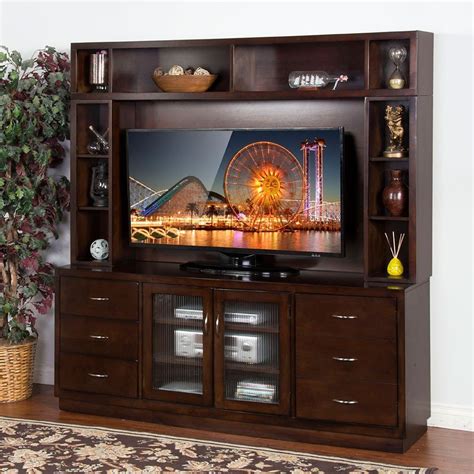 Espresso Entertainment Center Sunny Designs Furniture Cart