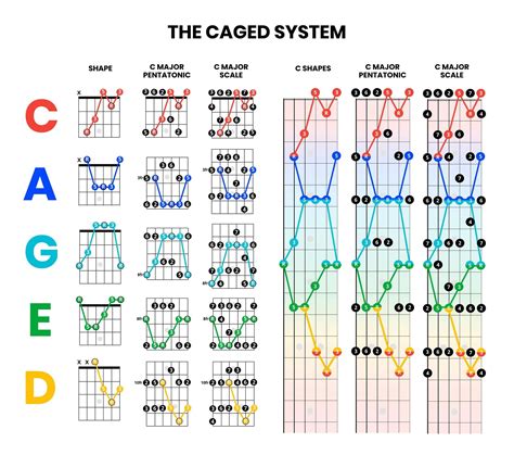 Caged Guitar Chord Chart
