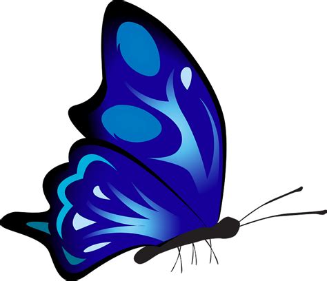 Blue Butterfly Clipart Free Download Transparent Png Creazilla