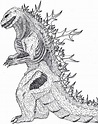 Dibujos de Godzilla para colorear. Imprimir monstruo gratis