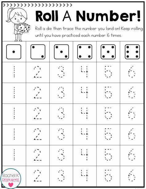 Coloring Dice Numbers Awesome Roll A Number Handwriting Practice