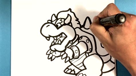 how to draw bowser from super mario bros hunter alred1942