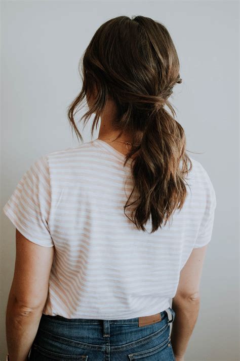 See How To Do This Easy Low Ponytail Hairstyle On Short Or Long Hair