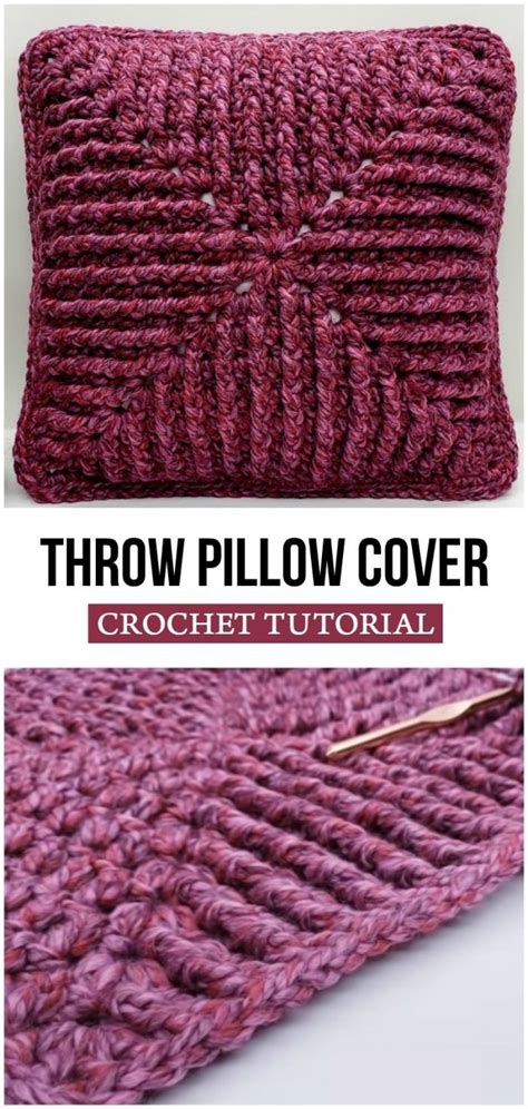 Beautiful patterns to mix and match for afghans, throws, baby blankets, and more (knit & crochet blocks & squares). Crochet Easy Throw Pillow Cover