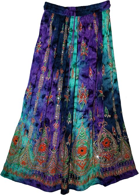 Fashion Of India Womens Long Bohemian Maxi Skirt Gypsy Hippie Boho