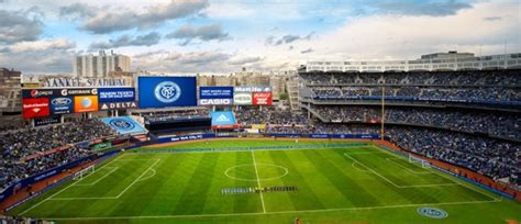 Yankee Stadium Soccer Preview During Man Cityliverpool