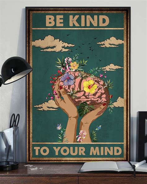Love Yourself Vintage Poster Ht61 Mental Health Awareness Mental Health