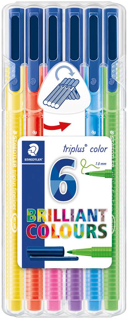 Staedtler Triplus Triangular Fibre Tip Pens Assorted Brilliant
