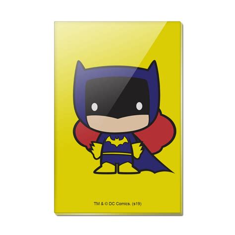Batman Batgirl Cute Chibi Character Rectangle Acrylic Fridge