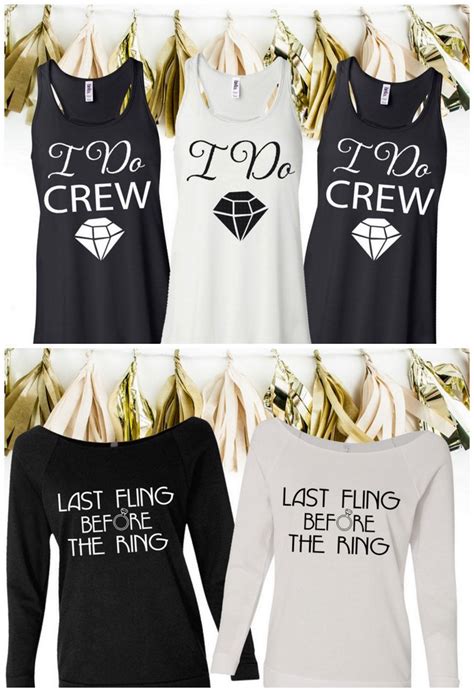 Throw a bachelorette party for the ages by having your whole squad wear these cute bachelorette party shirts. 30+ Cutest Bridesmaid Shirts and Bridal Party T-Shirts Around!
