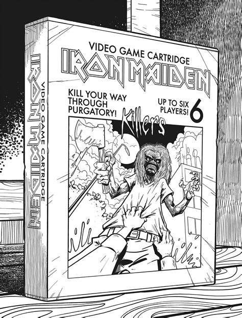 iron maiden the official coloring book book by david calcano lindsay lee samuel blanco