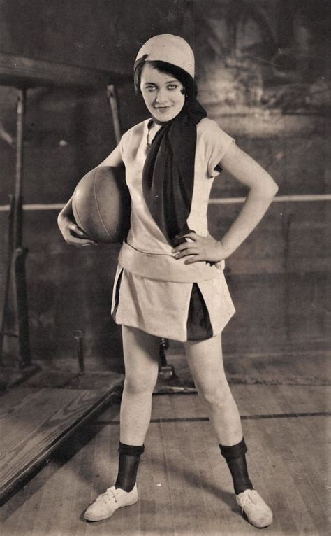 Play Ball Vintage Flapper Girl Sports Photo Jazz Age Women S Fashion Scarf Hat Antique Fitness