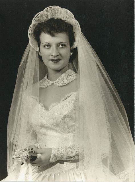 New Bride Cheryl 1951 Chaflin Kansas Love The Lacey Scalloped Head