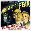 MINISTRY OF FEAR (Movie Poster) 1944 | Film noir, Movie posters, Fritz ...