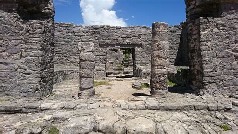 Building At The Ancient Mayan Chichen Itza City On A Sunny Day Stock