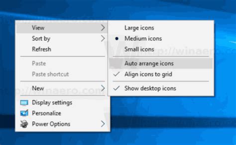Enable Icons Auto Arrange On Desktop In Windows 10 Otosection