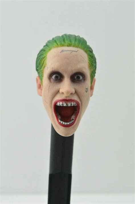 Custom Scream Joker 16 Head Sculpt For Hot Toys Suicide Squad Jared Leto Body In Action And Toy
