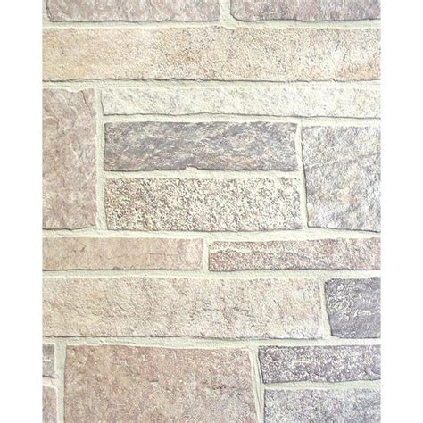 Shop 4775 In X 798 Ft Embossed Canyon Stone Hardboard Wall Panel At