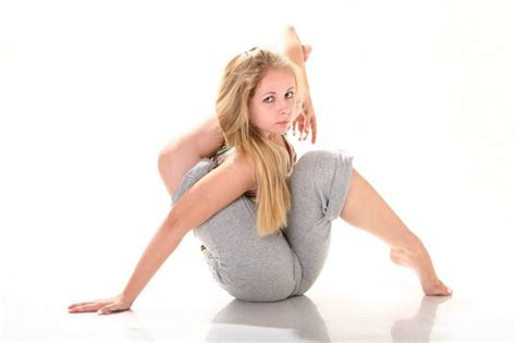 Foot Behind Head Yoga Stretches Contortion Women