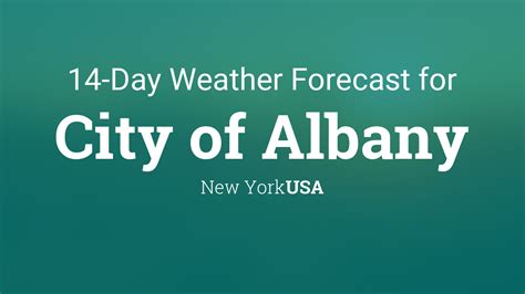 City Of Albany New York Usa 14 Day Weather Forecast