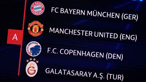 Champions League Group Stage Draw Manchester United Drawn With Harry