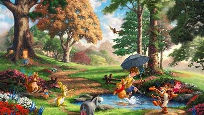 Kinkade Disney Thomas Pooh Winnie Paintings Dreams