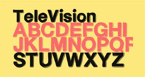 Television Free Font What Font Is