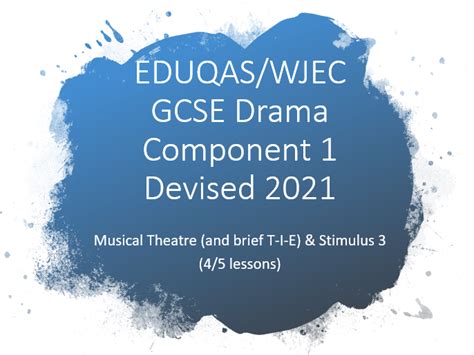 Wjec Eduqas Gcse Drama Component 1 2021 Stimuli 3 Teaching Resources