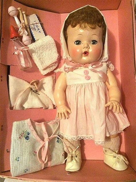 Vintage American Character Tiny Tears Original Doll And Case W Accessories 1950s