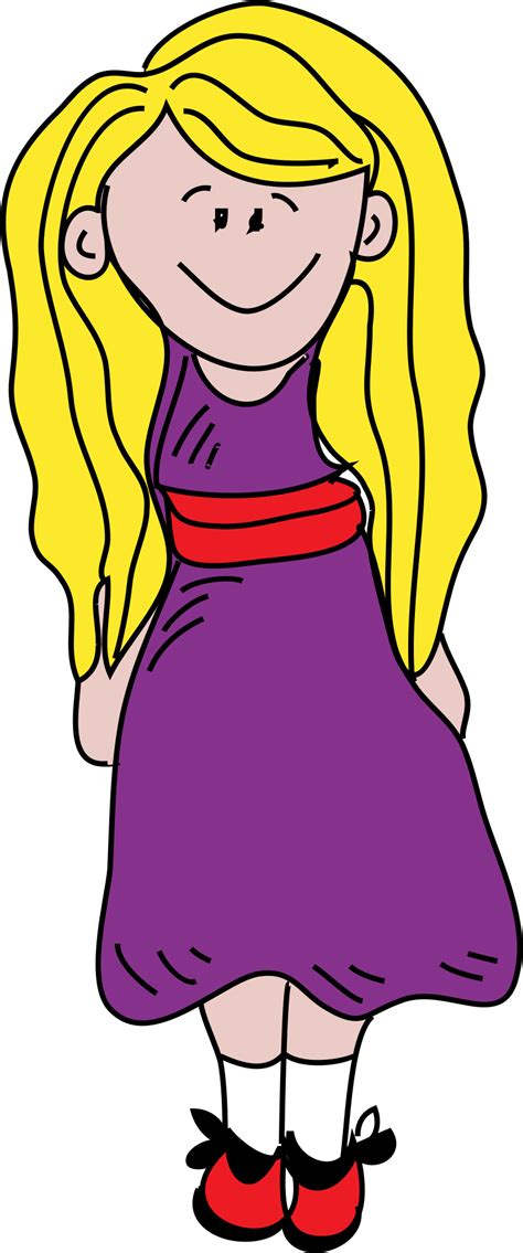 Clipart Blonde Girl Clip Art Png Download Full Size Clipart