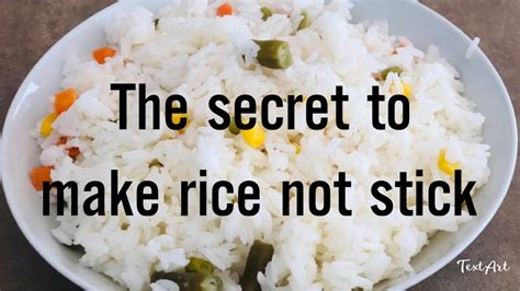 How To Make Rice Not Sticksimple Secret To Make Non Sticky Rice