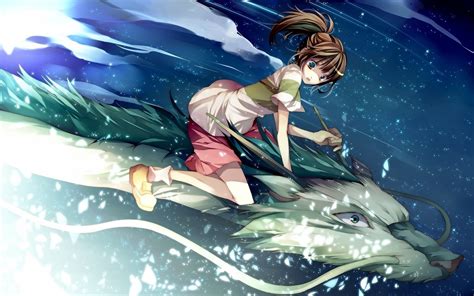 Spirited Away Dragon Anime Girls Wallpapers Hd Desktop And Mobile
