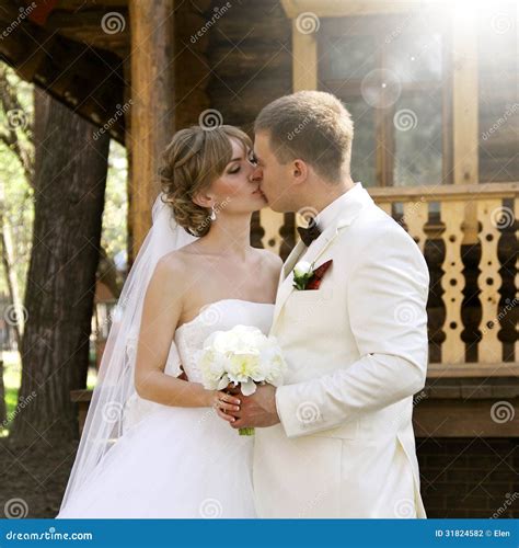 Bride And Groom Kiss Stock Photo Image Of Marry Bride 31824582
