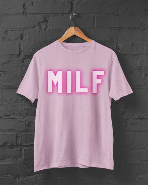 Milf T Shirt Hot Mom Shirt Certified Milf T For New Mom Etsy